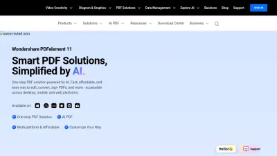 Screenshot of Pdf.wondershare.com