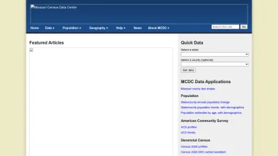 Screenshot of Mcdc.missouri.edu