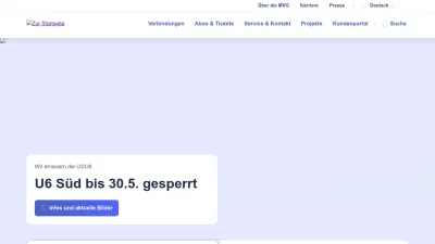 Screenshot of Mvg.de