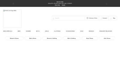 Screenshot of Finishline.com
