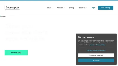 Screenshot preview of datawrapper.de