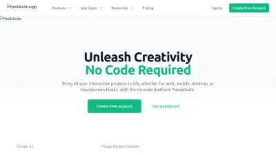 Screenshot of Pandasuite.com