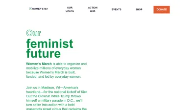Screenshot of Womensmarch.com