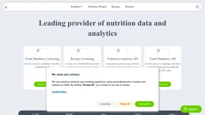 Screenshot of Edamam.com