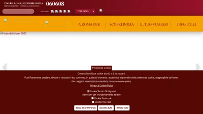 Screenshot preview of turismoroma.it