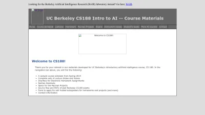 Screenshot of Ai.berkeley.edu