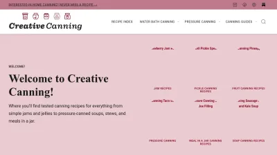 Screenshot of Creativecanning.com