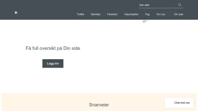 Screenshot of Vegvesen.no