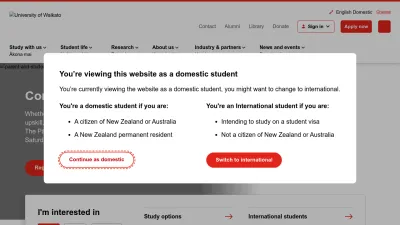 Screenshot preview of waikato.ac.nz