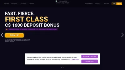 Screenshot of Jackpotcitycasino.com