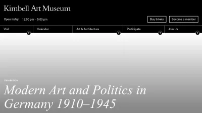Screenshot preview of kimbellart.org