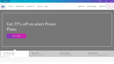 Screenshot preview of du.ae