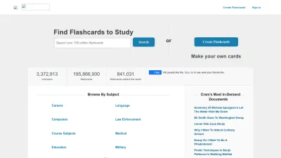 Screenshot of Cram.com