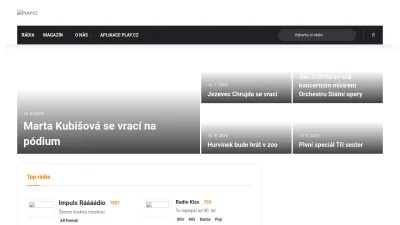 Screenshot of Play.cz