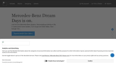 Screenshot of Mbusa.com