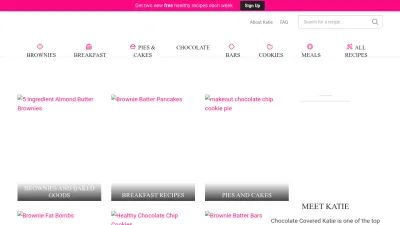 Screenshot preview of chocolatecoveredkatie.com