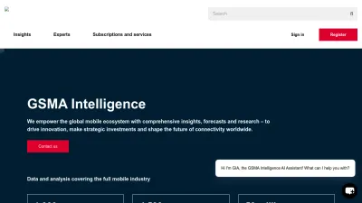 Screenshot preview of gsmaintelligence.com