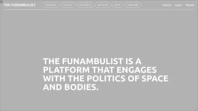 Screenshot of Thefunambulist.net