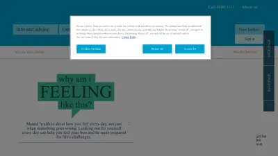 Screenshot of Childline.org.uk