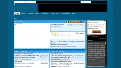 Screenshot of Msx.org