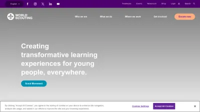 Screenshot preview of scout.org