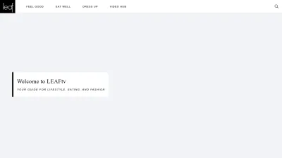 Screenshot of Leaf.tv