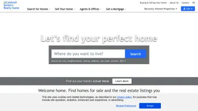 Screenshot of Coldwellbankerhomes.com