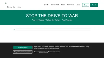 Screenshot of Stopwar.org.uk