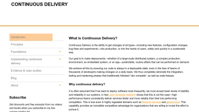 Screenshot of Continuousdelivery.com