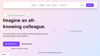 Screenshot of Textcortex.com