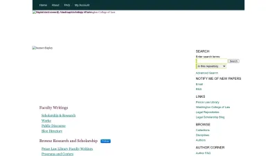Screenshot of Digitalcommons.wcl.american.edu