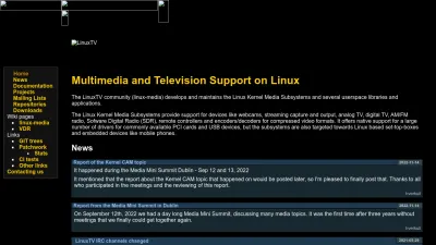Screenshot of Linuxtv.org