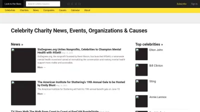 Screenshot of Looktothestars.org