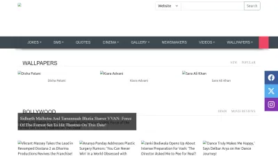 Screenshot of Santabanta.com