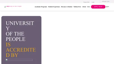 Screenshot of Uopeople.edu