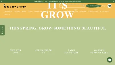 Screenshot of Westcoastseeds.com
