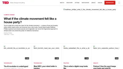 Screenshot of Embed.ted.com