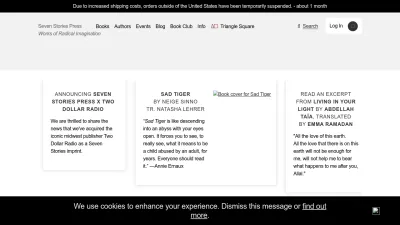 Screenshot of Sevenstories.com