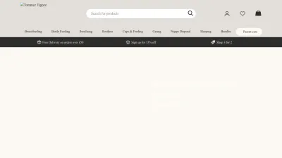 Screenshot of Tommeetippee.com