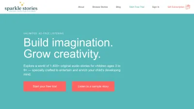 Screenshot of Sparklestories.com