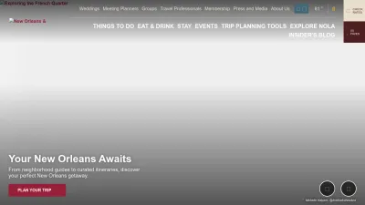 Screenshot preview of neworleans.com