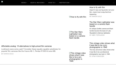 Screenshot of Popphoto.com
