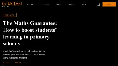 Screenshot of Grattan.edu.au