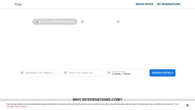 Screenshot of Reservations.com