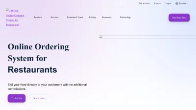 Screenshot of Upmenu.com