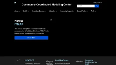 Screenshot of Ccmc.gsfc.nasa.gov