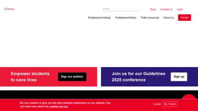 Screenshot of Resus.org.uk