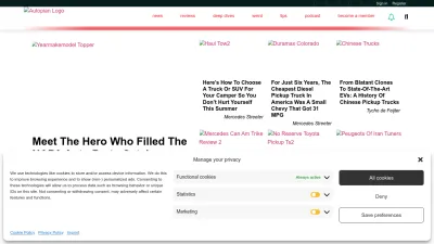 Screenshot preview of theautopian.com