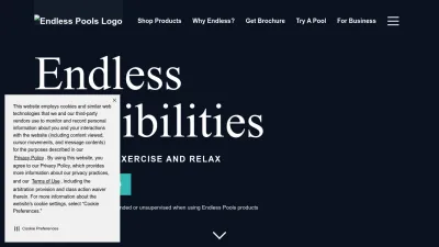 Screenshot of Endlesspools.com