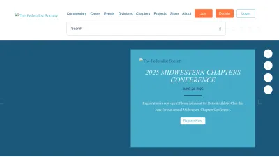 Screenshot of Fedsoc.org